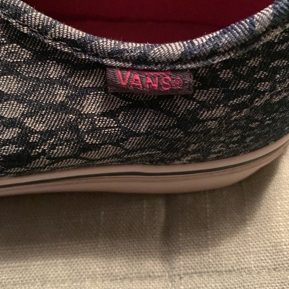 Vans Authentic Navy Blue Snake Skin Women’s Sneakers - Picture 7 of 12